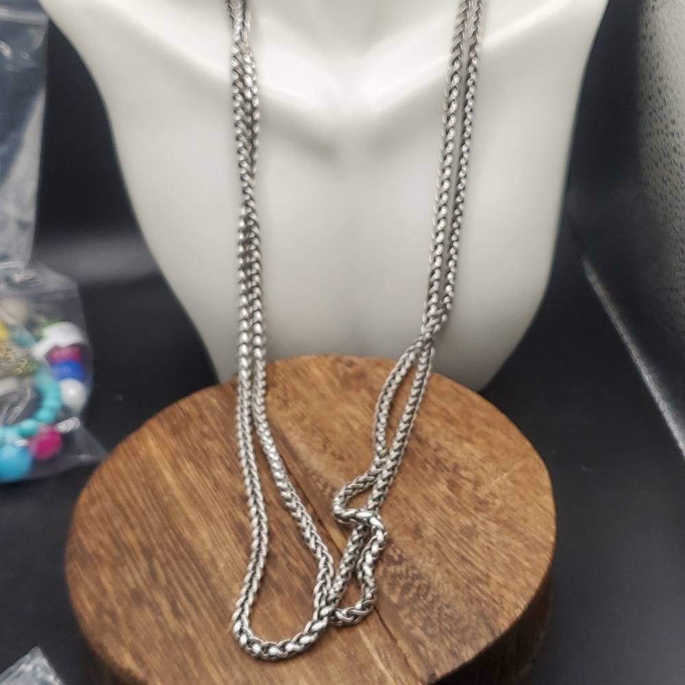 N3425‎ cable cage chain necklace